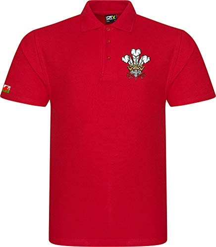 Super Lemon Polo de rugby Cymru du Pays de Galles pour enfants - Style rétro vintage - Unisexe - Rouge - Idéal pour tous les fans de rugby gallois pour les 6 nations et la coupe du monde, Rouge, 6 ans