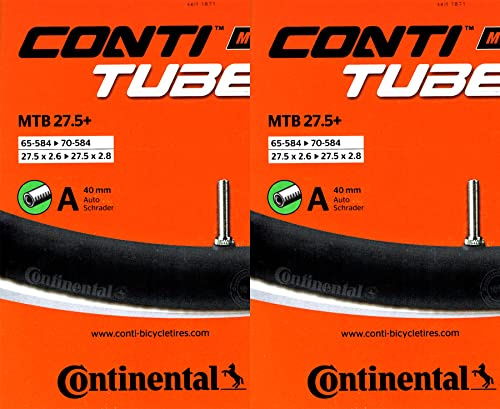 2X Continental MTB 27,5+ AV Schlauch Schrader Ventil 40 mm Plus Fahrrad MTB