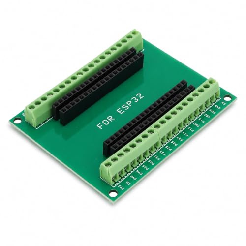 2 Stück ESP32 Breakout Board, ESP32 Entwicklungsboard, 2,4 GHz 38-poliges 2-in-1-Dual-Core-CPU-WLAN-Bluetooth-Entwicklungsboard mit Geringem Stromverbrauch