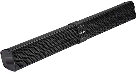 KICKER KPB2 34-inch (86cm) Long Bluetooth Powered Speaker System, Black Weather-Proof Enclosure (Renewed)