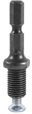 Vástago Hexagonal, Portabrocas de Martillo Eléctrico 3/8-24UNF Rosca Adaptadora de Vástago Hexagonal de Acero con Tornillo, Adaptador Hexagonal para Portabrocas, Portabrocas