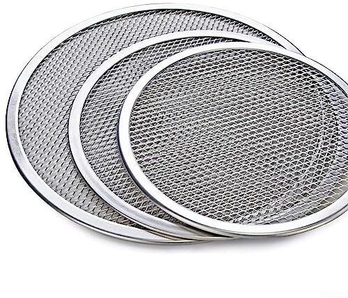 Plaque de cuisson en maille pour pizza - Plaque à pizza en aluminium - 30,5 cm