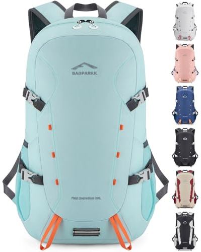 BAGPARKK 35L Lightweight Packable Travel Hiking Backpack Daypack,Water Resistant Camping Daypack (Sky Blue（35L）) | Travel Backpack, Survival Whistle, Water-Resistant, Camping Daypack, Outdoor Sports, 0.88 pounds, Men & Women
