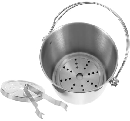 NAMOARLY 1ensemble Seau à Glace Acier Double Seau à Glace Pratique avec Pince Et Filtre pour Bars Et Restaurants