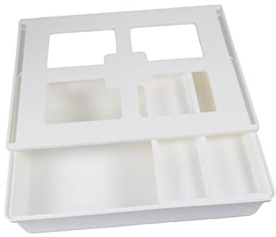 VILLFUL Selbstklebende Versteckte Untertisch-schubladenbox Aus Robustem Abs Pp-material Großer Organizer Für Bürozubehör Und Kleinteile Platzsparend Für Büro Schule Küche Und Zuhause Geeig