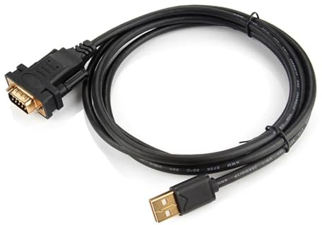 Hwmsza FT232RL USB to DB9 Male RS232 Serial Adapter Converter Cable Supports Windows 7/8/10 Linux