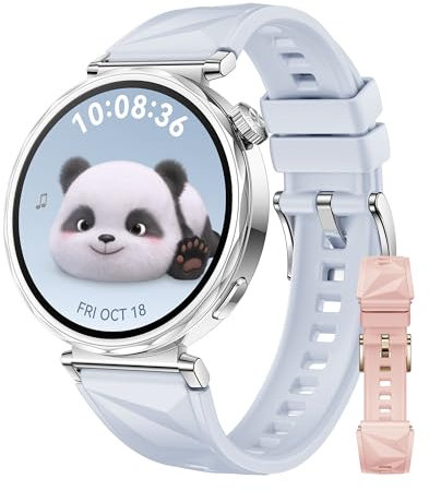 HUAWEI WATCH GT 5 41mm Blu + EasyFit 3 Cinturino in Fluoroelastomero Rosa Cristallo