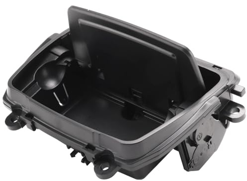 Agwuoetr Neue Schwarze Kunststoff Mittel Konsole Aschenbecher Box Fit für 5 Serie F10 F11 F18 51169206347