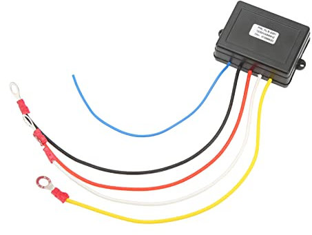 Controller Wireless Winch Controller, Kit di Telecomando Compatto e Portatile con Antenna Incorporato, per Controllo Universale 24v 24v di Verricello, Luce Indicatore Visiva,