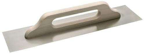 Frattone extra lungo per microcemento realizzato in acciaio inox e manico in legno 09517189