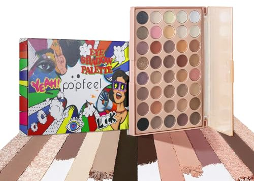LHLXZQ 40 colores Paleta de sombras de ojos, multicolor placa de maquillaje bandeja de sombras de ojos de neón mate perlado brillo, eyeshadow palette para uso diario o festival único#3