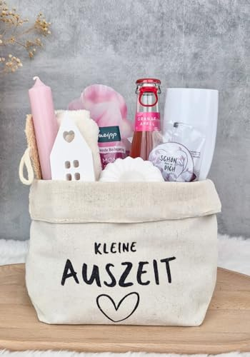 Wellness Geschenkset für Frauen | Geschenkkorb Kleine Auszeit Geschenk Frau | Entspannung Geschenk | Geschenke für Freundin | Geburtstagsgeschenk Frauen