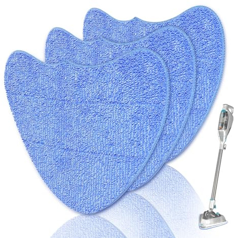 Jikefa 3PCS Microfiber Steam Mop Pads Replacement Compatible with Vax | Steam Mop Pads S85-CM, S86-SF-P, S86-SF-T, S86-SF-C,S86-SF-CC, S2ST, S2S, S2S-1, S2S+, S2U, S2C, S5, S6, S7-A, VRS29M, VRS26
