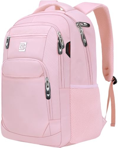 KASIBON Laptop Backpack for Men, Anti-Theft Travel Backpack Business | Water Resistant Work Rucksack for 15.6 Inch Laptop, Large School Bag with Padded Shoulder Straps & Side Bottle Pockets