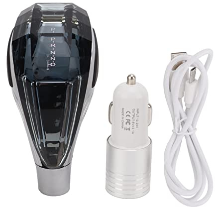 Gucagle Cabezal de cambio de marchas LED Cristal táctil activado 7 colores Interruptor automático Perilla de palanca de cambios para M12 M10 M8 Decoración interior del automóvil Material