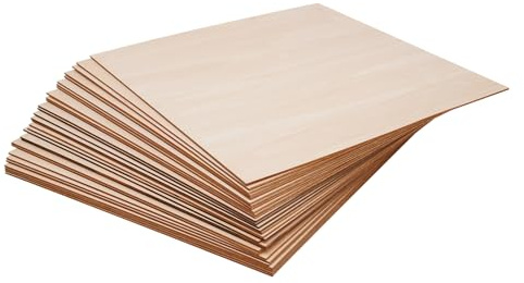 30 stycken plywoodskivor, 400x400 mm träskivor för pyssel, högkvalitativa multiplexplattor, plywood för målning, laserbearbetning, pyssel, modellbygge