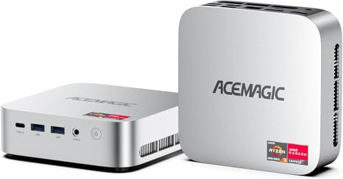 ACEMAGIC Mini PC Ryzen 3300U (Beats N150/N97，Up to 3.5 Ghz), 16GB RAM 256GB SSD Mini Desktop Computers Office Home Business HTPC Proxmox, Triple 4K Display, WiFi, BT, USB-C, DP, Type-C PD, HDMI 2.1