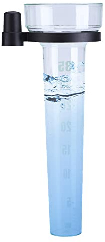 Luocute Tube de Pluviomètre de Mesure Précise Tube de Pluviomètre en Plastique Capacité de 35 Mm, Outil de Mesure de Collecte d'eau de Pluie pour Jardin, Pépinière, Cour Extérieure