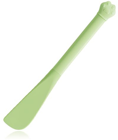Nucelit Abrelatas para gatos, cuchara para gatos, herramienta raspadora de alimentos, fácil de llevar, suministro de alimentación diaria para alimentación ordenada de animales, abrelatas multiusos