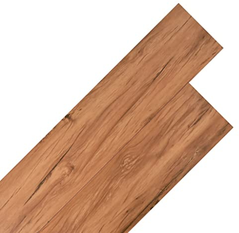 vidaXL Listoni per Pavimentazione in PVC 5,26 m² 2 mm Olmo Naturale Panelli
