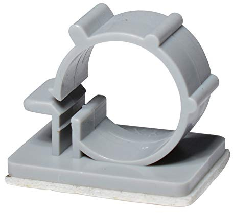 Gtagain Kunststoff Selbstklebend Kabelclip Rohrschellen - 5pcs Handwerkzeuge Einstellbar Netzwerk Drahtclips Organizer Management Wand Schnalle Halteklammer 16-18mm