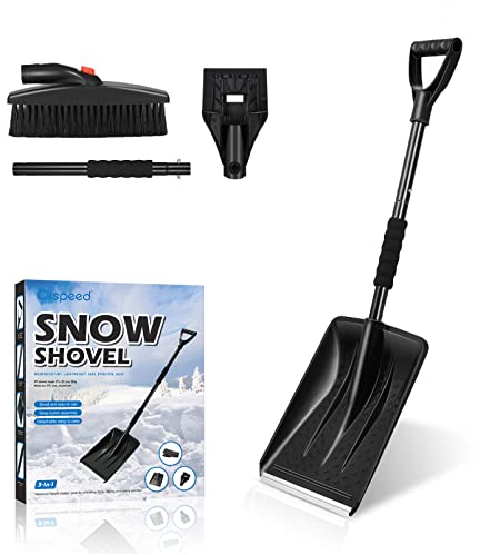 CLISPEED 1set Ergonomic Multi-function Car Snow Detachable Winter Ice Remover for Windshields Heavy Duty Design for Driveways and Vehicles