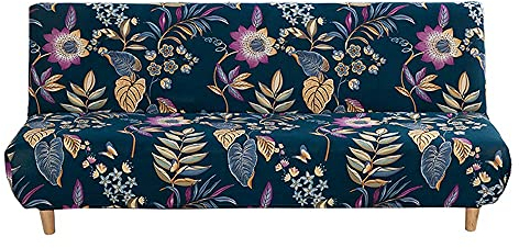 C/N Sofabezug ohne armlehnen Stretch 2 sitzer sofahusse sofauberwurf ohne armlehnen Armlose Sofabezug Futon Schonbezug Klappbare