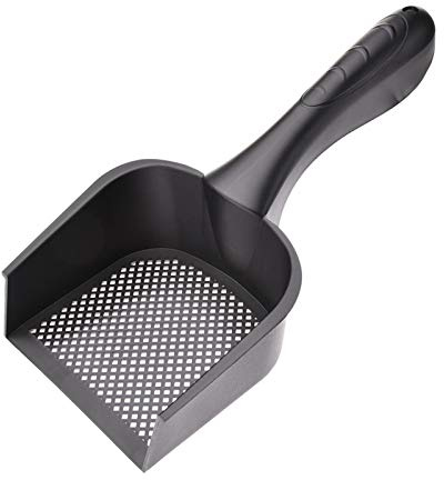 Cat Litter Scoop Kitty Small Holes Fine Litter Shovel, Plastic Pet Poo Shovel, Flat-headed Cat Litter Shovel Poo Cleaner Scoop for Cat Dog Rabbits