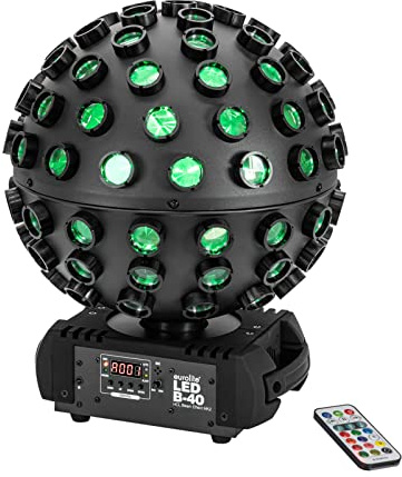 EUROLITE LED B-40 HCL Strahleneffekt MK2 | LED-Strahleneffekt mit RGBWA+UV-Farbmischung, inkl. Fernbedienung