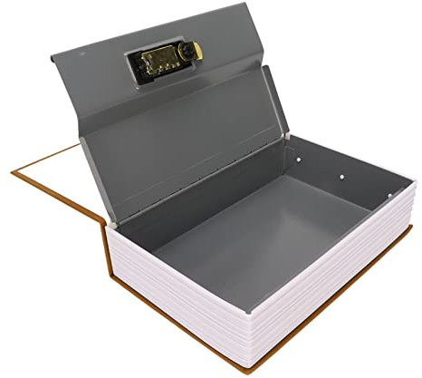 TOPINCN Buchtresor, Kleine Umleitung, Umleitungstresore Tresore Tresorzubehör Tresore und Tresorzubehör Umleitungssafes Sammelbox (Braun)