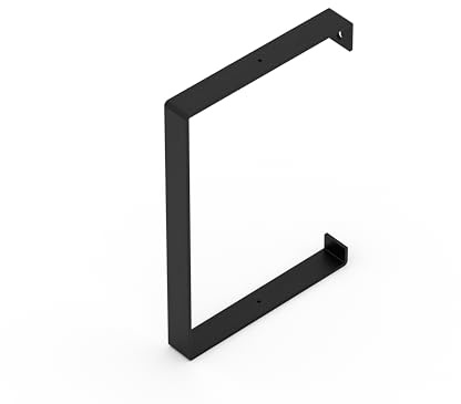 Alberts 805708 Regalträger Adam | Regalhalter wahlweise in verschiedenen Trendfarben | Regalwinkel als ein Paar oder einzeln, schwarz, Größe 304 x 210 x 30 mm