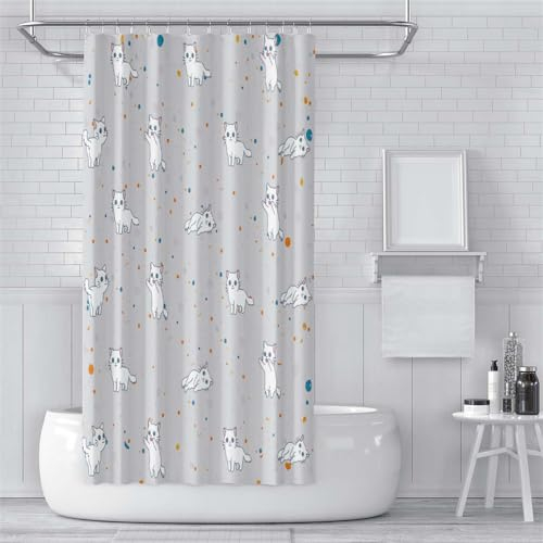 Duschvorhang Cartoon Tiere Duschvorhang Stoff Polyester Badevorhang Shower Curtains Antischimmel Duschvorhang Wasserdicht Duschvorhänge Duschvorhang 240x200 mit 12 Duschvorhangringen