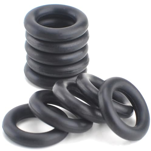 10-Pack 19037 O-Ring Seals Compatible with Yellow Jacket 19109 19209 SealRight 1/4 Quick Couplers, HVAC Refrigeration Hose Fittings Replacement Rubber Gaskets, HVAC Low Loss Fittings