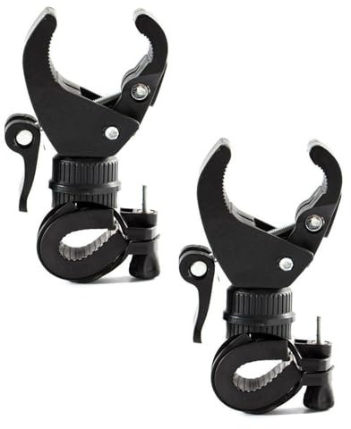 QLEUIFT 2 pcs Universeller Krückenständer Mehrzweck-Krückenhalter, Gehstockhalter, Rollstuhlstockhalter für Rollstühle Feste Taschenlampen, Regenschirme, universelles Krückenhalter