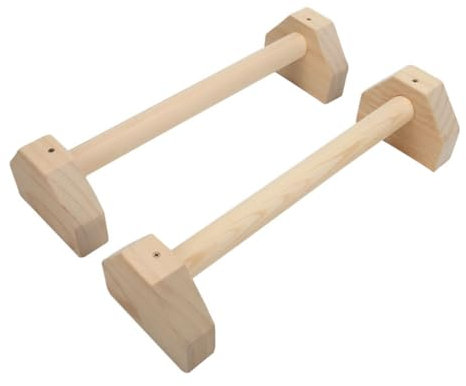 Yardwe Liegestützrahmen Fitnessgerät Aus Holz Mit Horizontalstange Liegestützhalterung Für Muskeltrainingsgerät Reckausrüstung Zum Trainieren Der Brustmuskulatur