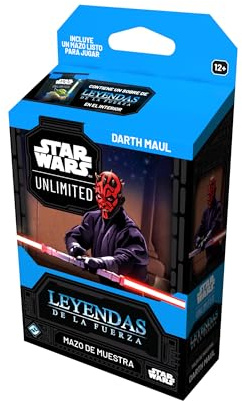 Asmodee FFG Star Wars Unlimited Gioco Di Carte Collezionabili Leggende della Forza - Mazzo del Campione Darth Maul - Lettere esclusive - A partire da 12 anni, 2+ Giocatori - Italiano