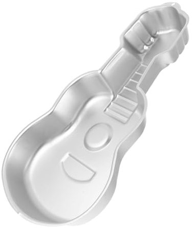 EXHUMKY Gitarren Kuchenform Aus Langlebigem Aluminium Antihaftbeschichtet Für Musikliebhaber Und Festliche Anlässe