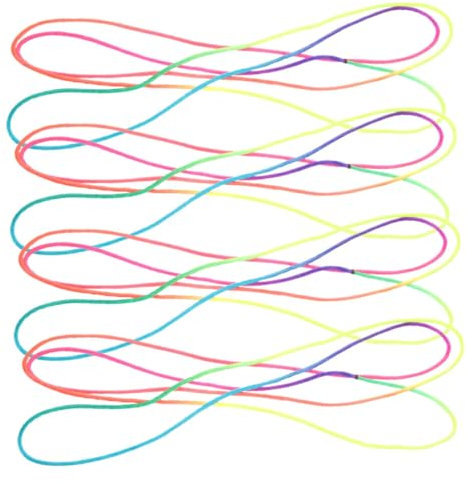 ERINGOGO Rainbow Cradle String Toy for Kids 1.6m Finger Rope Game Set 4pcs Educational Party Supplies Fun Playthings