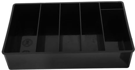 Uonlytech Multifunktionale Stehende Geldkassette Mit Fächern Mehrkammeriger Geldhalter Für Scheine Und Münzen Praktischer Kasseneinsatz Für Einzelhandel Büro Und Supermarkt Stabile Aufbewahr