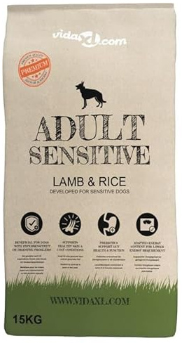 Eleganz Trockenfutter für Hunde Adult Sensitive mit Lamm & Reis - 2 x 15 kg Sack für empfindliche Hunde - hypoallergenes Hundefutter für eine gesunde Ernährung