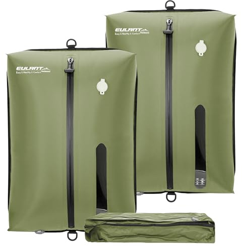 EULANT Sacchetti Sottovuoto Vestiti Viaggio Riutilizzabili, Sacchi Sottovuoto da Viaggio per Valigia/Zaino/Salvaspazio, Impermeabile Organizer Valigia Compressione, Con Cerniera Ermetica IPX8