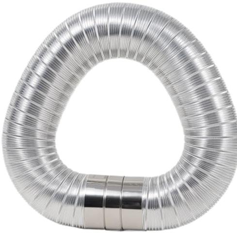 FRAOMHFW Tubo Flessibile di Ventilazione in Alluminio Puro da Φ100 mm, 1,5 m, con Testa in Acciaio Inossidabile, for Scarico e Collegamento di Accessori(170mmx2m)