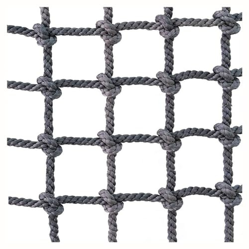 Scala di Corda per Arrampicata Rete di Sicurezza Scala per Altalena Fitness Camion Piattaforma per Carico Endurance Parco Giochi per Bambini(14mm-14cm,1X1m/3.3X3.3ft)