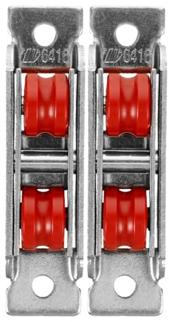 2pièces Roulette Porte Coulissante Inox Galet Nylon Roulement Silencieux Baie Vitrée Armoire Système Poulie Robuste Quincaillerie Meuble Fenêtre Remplacement