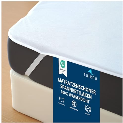 TULENA Baby Matratzenschoner 60x120 cm aus Frottee – Wasserdicht & Atmungsaktiv – Nässeschutzauflage für Kinderbett & Beistellbett – Waschbar, Geräuschlos, Oeko-TEX Zertifiziert