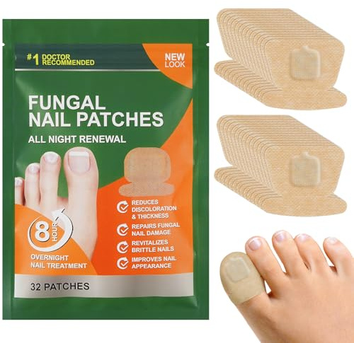 32 Pcs Fungal Nail Patches for Toenails : Nail Fungus Treatment Patches for Toenail and Fingernails,Toenail Fungus Treatment Extra Strength