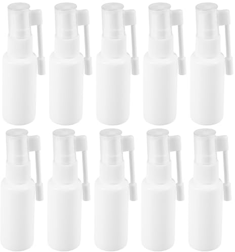 Mobestech Botella Pulverizadora Nasal 30 Ml Varilla Larga y Boquilla Giratoria 10 Unidades Recargables para y Uso Familiar en Aromaterapia y Bienestar
