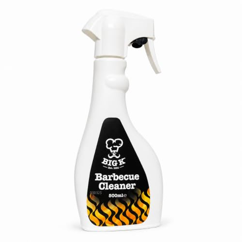Big K BBQ Grill Cleaner Spray Bottle 500ml - Powerful Grill & Barbecue Degreaser Spray. Fast-Acting Bbq Cleaner. Removes Grease, Fat & Burnt On Food