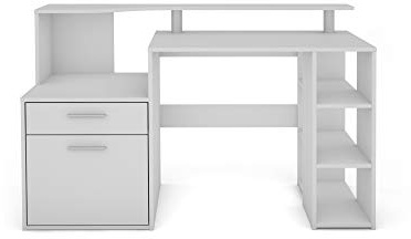 byLIVING Schreibtisch Louis, Weiß, 140 x 89 x 55 cm (BxHxT), Computertisch