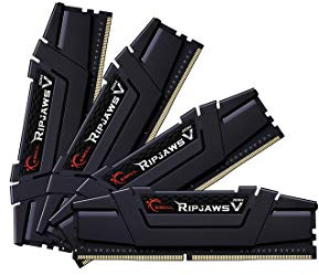 G.skill Ripjaws V - Ddr4 - 32 Gb: 4 X 8 Gb - Dimm 288-Pin - 4000 Mhz / Pc4-32000 - Cl18 - 1.35 V - Ungepuffert - NoN-Ecc - Classic Black (f4-4000c18q